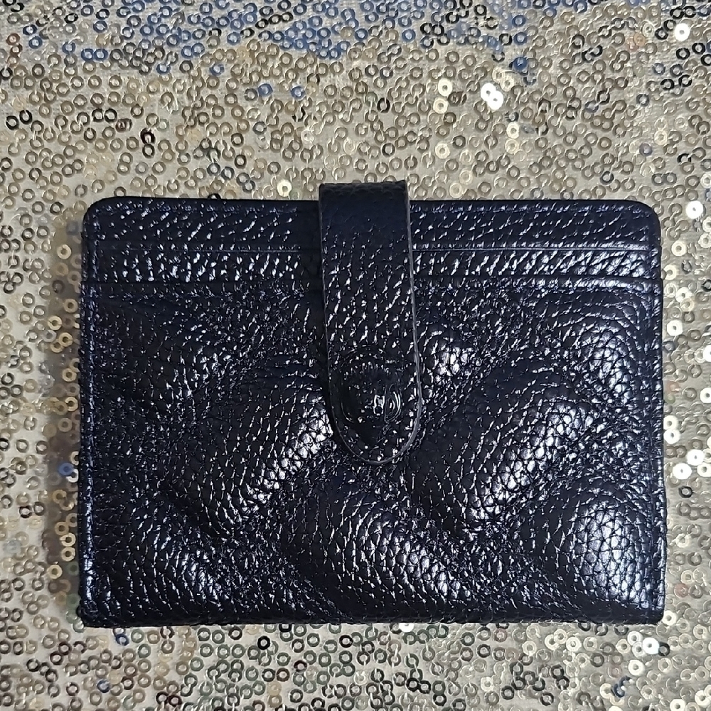 Black Textured Card Holder